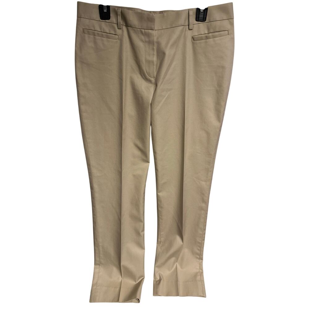 Women's Brooks Brothers Natalie Fit Pant Size 10  Beige Preppy Casual Spring
